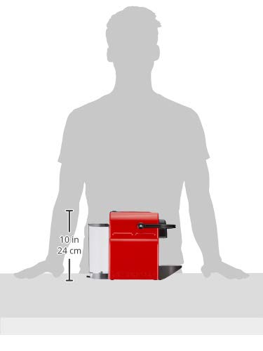 Zenory Inissia – Machine à Café à Capsules, Réservoir 0,7 L, Rouge Rubis