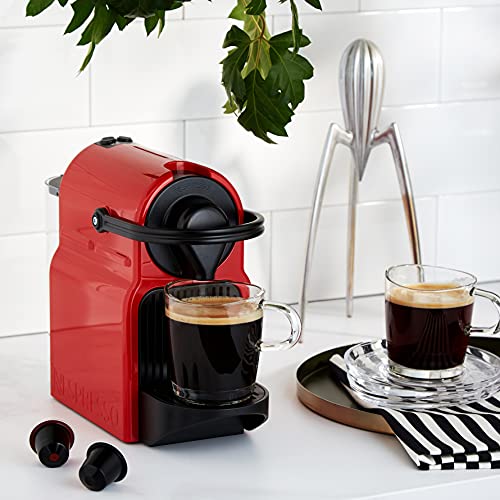 Zenory Inissia – Machine à Café à Capsules, Réservoir 0,7 L, Rouge Rubis