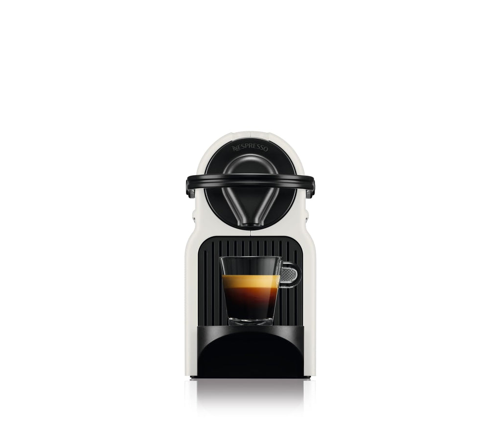 Zenory Inissia – Cafetière à Capsules, 19 Bars, Grille Repliable, Blanche Mat & Brillant