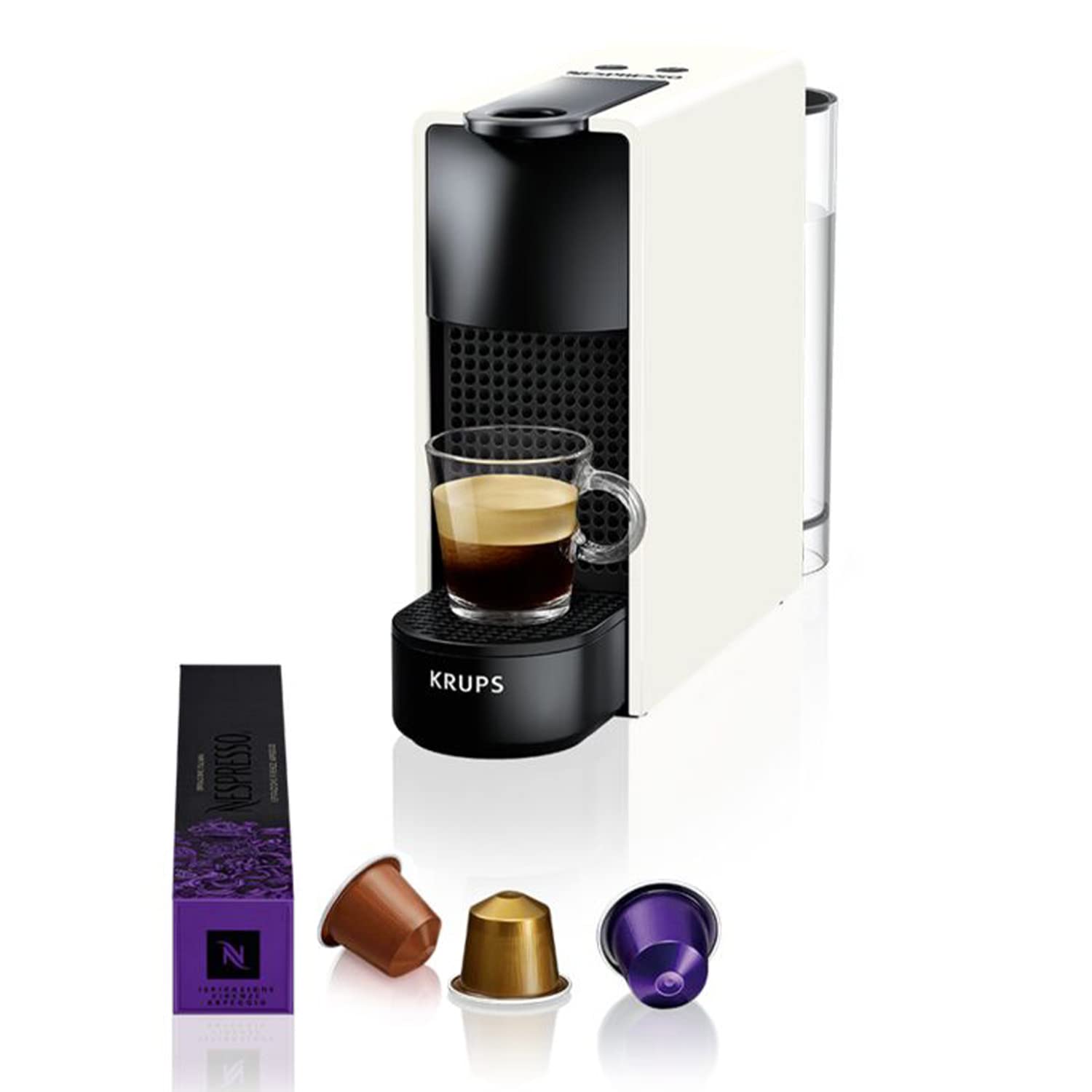 Zenory Essenza Mini – Machine à Café à Capsules, Compacte & Légère, Blanche