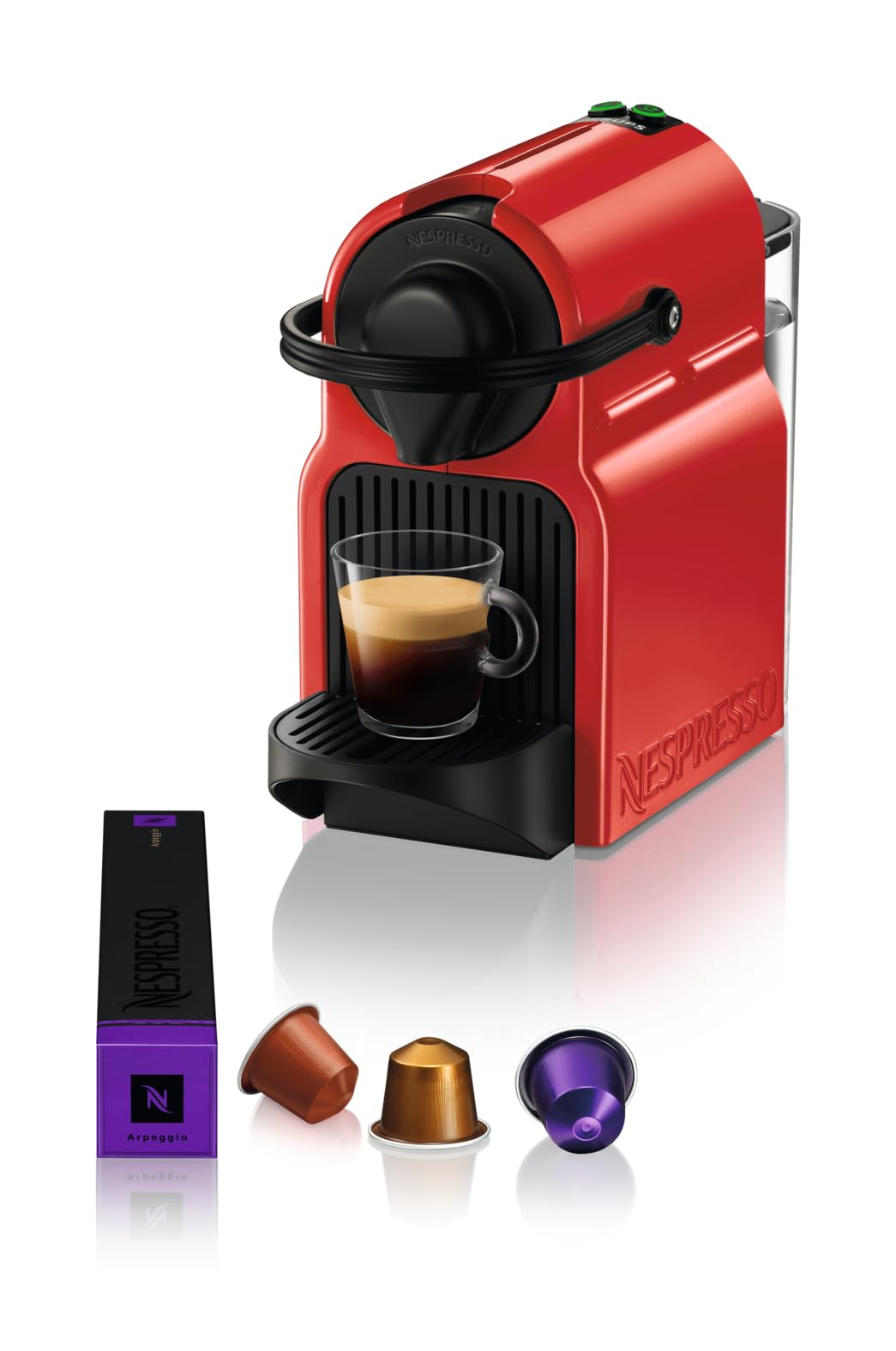 Zenory Inissia – Cafetière Espresso à Capsules, Taille Unique, Rouge Passion