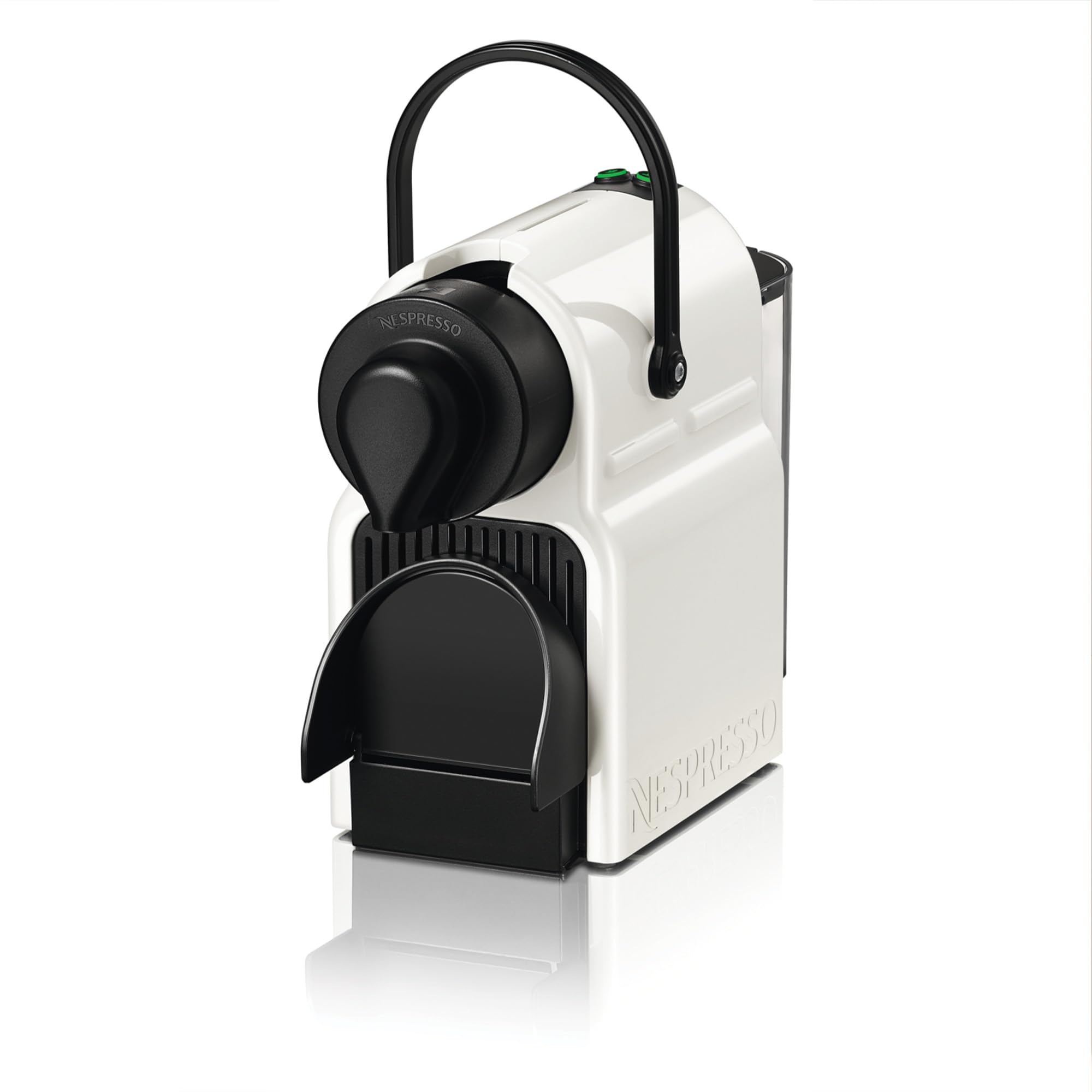 Zenory Inissia – Cafetière à Capsules, 19 Bars, Grille Repliable, Blanche Mat & Brillant